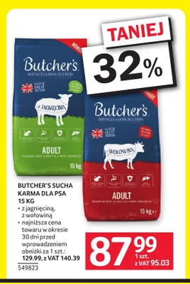 Sucha karma dla psa Butcher's Adult z wołowiną promocja w Selgros