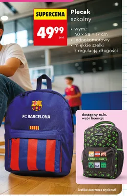 Plecak szkolny promocja w Biedronka