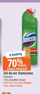 Żel do wc Domestos promocja w Leclerc
