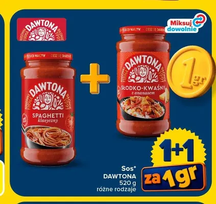 Sos spaghetti klasyczny Dawtona promocja w Carrefour
