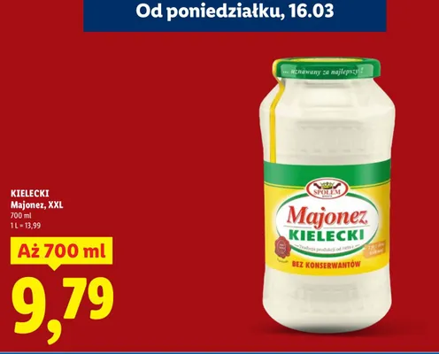 Majonez, XXL promocja w Lidl