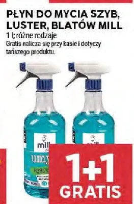 Płyn do mycia szyb luster blatów Mill promocja w Stokrotka