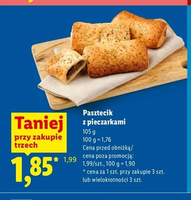 Pasztecik z pieczarkami promocja w Lidl