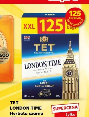 Herbata czarna London Time TET 125-pak 2g promocja w Kaufland