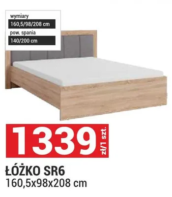 Łóżko SR6 160,5x98x208 cm promocja w Merkury Market