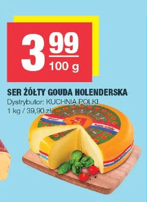 Ser żółty Gouda Holenderska Kuchnia Polski promocja w SPAR