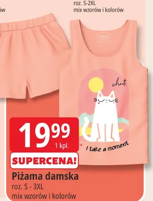 Piżama damska Tissaia promocja w Leclerc