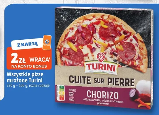 Pizze mrożone Turini promocja w Leclerc
