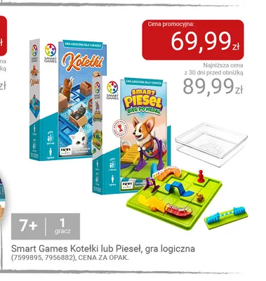 Smart Games Pieseł gra logiczna promocja w Smyk
