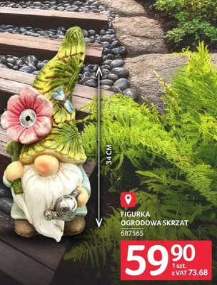 Figurka ogrodowa skrzat 687565 promocja w Selgros