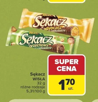 Sękacz o smaku advocata w czekoladzie Wisła promocja w Carrefour