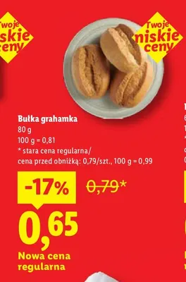 Bułka grahamka promocja w Lidl