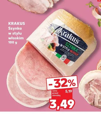 Szynka w stylu włoskim Krakus promocja w Kaufland