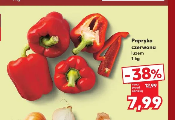 Papryka czerwona promocja w Kaufland