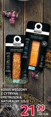 Łosoś wędzony z cytryną i pietruszką naturalny Mowi 125 g promocja w Selgros