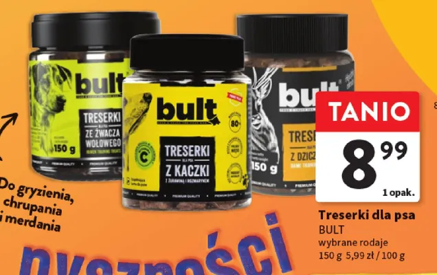 Treserki dla psa BULT wybrane rodaje promocja w Intermarche