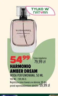 Woda perfumowana Amber Dream Harmoniq promocja w Drogerie Natura
