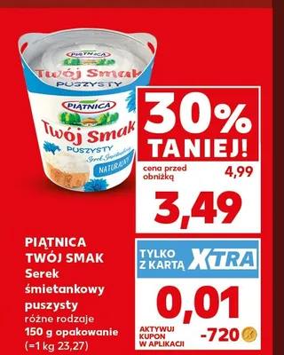 Serek śmietankowy puszysty Twój Smak Piątnica promocja w Kaufland