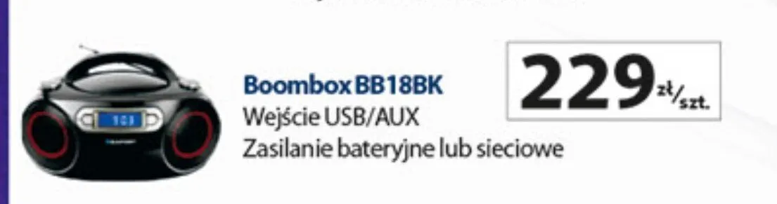 Boombox BB18BK promocja w Auchan