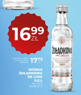 Wódka Żołądkowa de Luxe promocja w Duży Ben