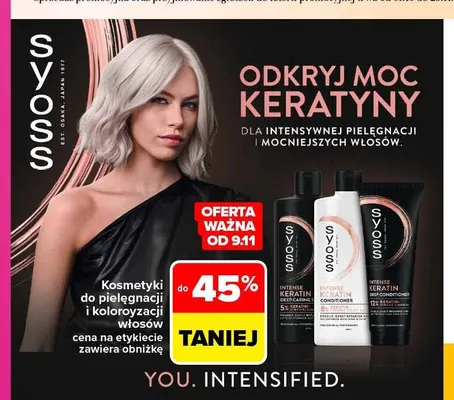 Kosmetyki do pielęgnacji i koloryzacji włosów Syoss promocja w Carrefour