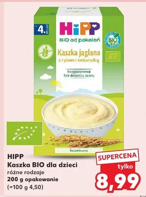 Kaszka BIO dla dzieci różne rodzaje promocja w Kaufland