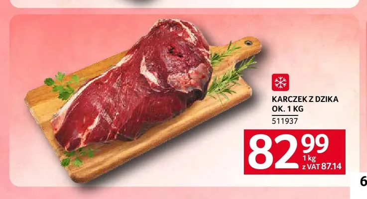 Karczek z dzika ok. 1 kg promocja w Selgros