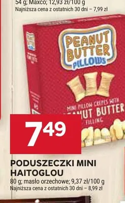Poduszeczki mini Haitoglou Peanut Butter Pillows promocja w Stokrotka