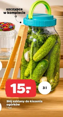 Słój szklany do kiszenia ogórków Altom Design 3 l promocja w Netto