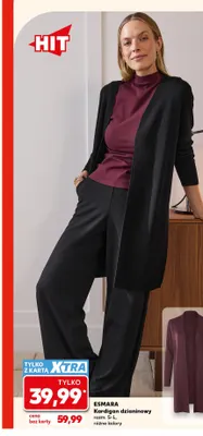 Kardigan dzianinowy Esmara promocja w Kaufland