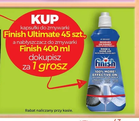 Nabłyszczacz do zmywarki Finish Rinse & Shine Aid promocja w TOPAZ