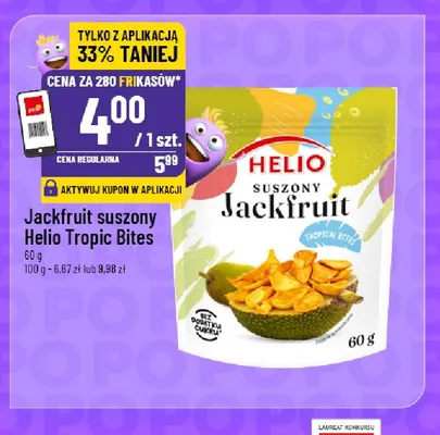 Jackfruit suszony Helio Tropic Bites promocja w POLOmarket