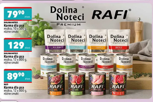Karma dla psa mokra Dolina Noteci Premium 12-pak 800 g promocja w Biedronka