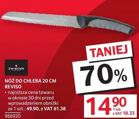 Nóż do chleba ZWILLING REVISO 20 cm promocja w Selgros