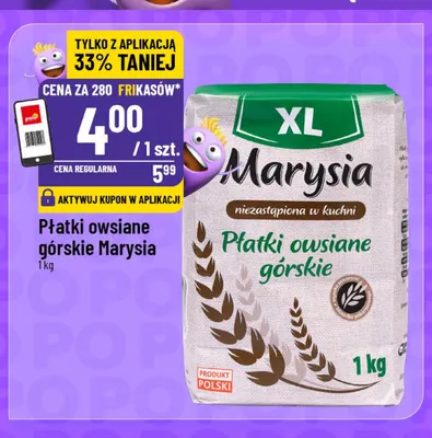 Płatki owsiane górskie Marysia promocja w POLOmarket