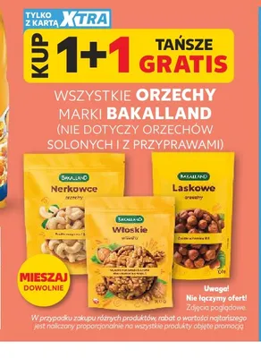 Orzechy włoskie Bakalland promocja w Kaufland
