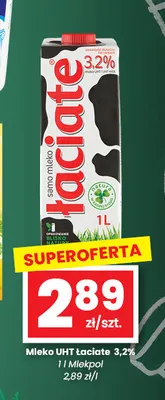 Mleko UHT Łaciate 3,2% promocja w emma MARKET