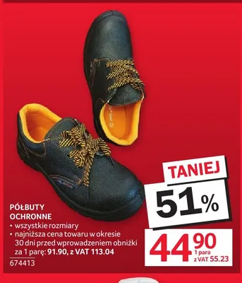 Półbuty ochronne promocja w Selgros
