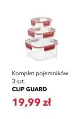 Komplet pojemników Clip Guard 3-pak promocja w Nela