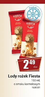Lody rożek Fiesta o smaku karmelowym promocja w Premium Nasz Sklep