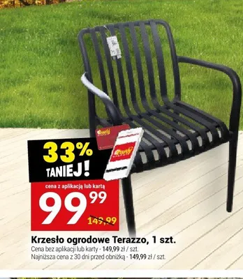 Krzesło ogrodowe Terazzo promocja w Twój Market