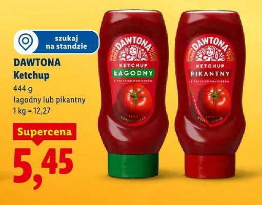 Ketchup pikantny promocja w Lidl