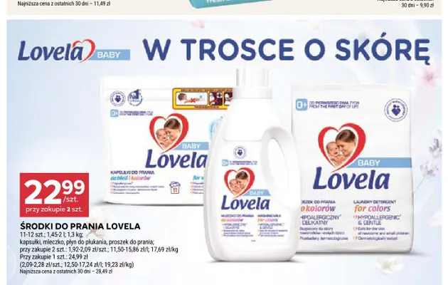 Płyn do płukania Lovela promocja w Stokrotka