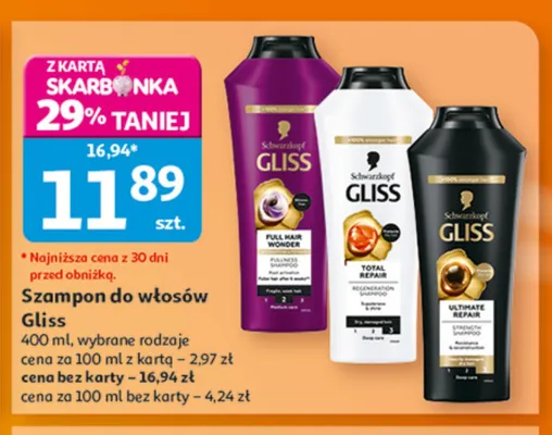 Szampon do włosów Gliss Full Hair Wonder promocja w Auchan