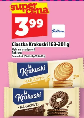 Ciastka Krakuski 163-201 g promocja w TOPAZ