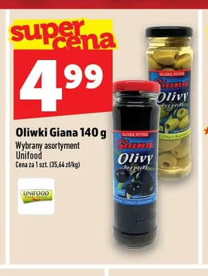 Oliwki czarne bez pestek Giana promocja w TOPAZ