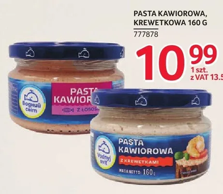 Pasta krewetkowa Vodnyi Svit promocja w Selgros