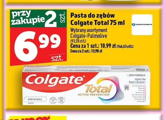 Pasta do zębów Colgate Total promocja w TOPAZ