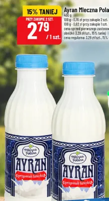 Ayran Mleczna Polana promocja w POLOmarket