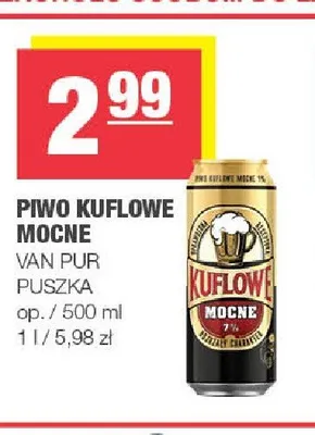 Piwo Kuflowe Mocne promocja w SPAR
